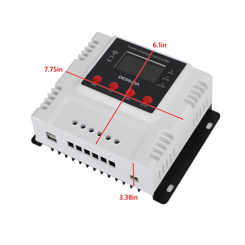 60A Solar Charge Controller with Wifi Monitor PWM LCD K529566
