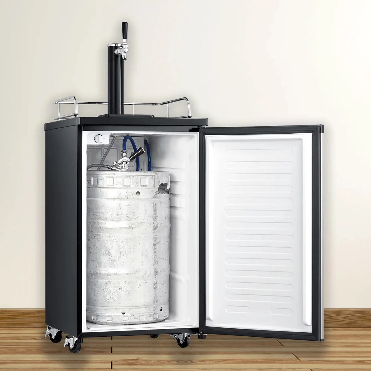 Black Single Tap Kegerator T659564