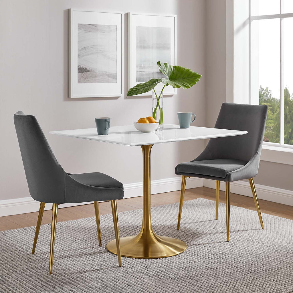 36" Square Wood Top Dining Table S5587