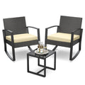 3 Pieces Patio Furniture Set with Coffee Table L828576