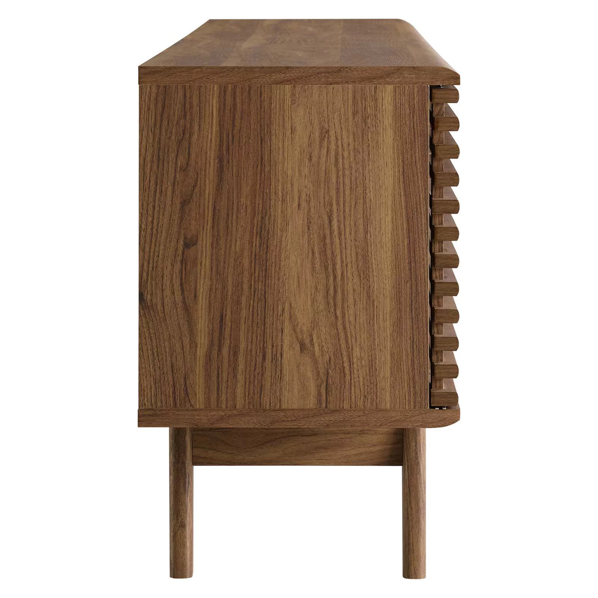 71" Walnut Media Console TV Stand O547733