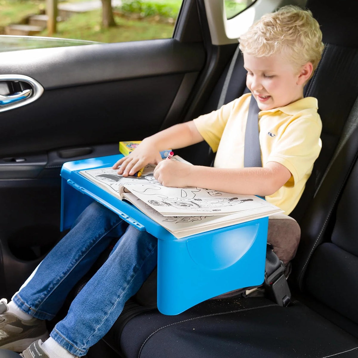 Portable Folding Lap Desk with Storage Tray Blue G612