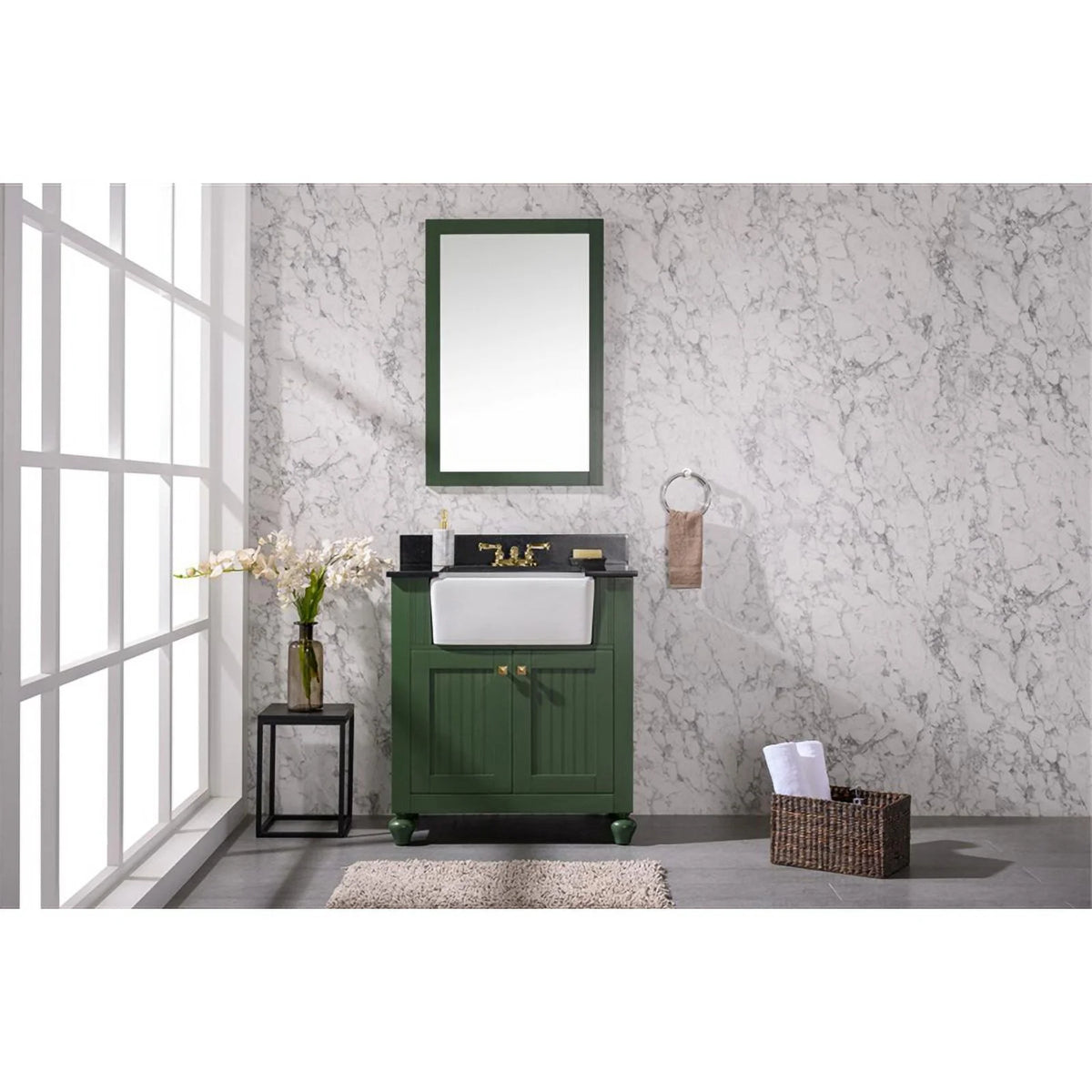 31" MDF Veneer Wood Sink Vanity O97740