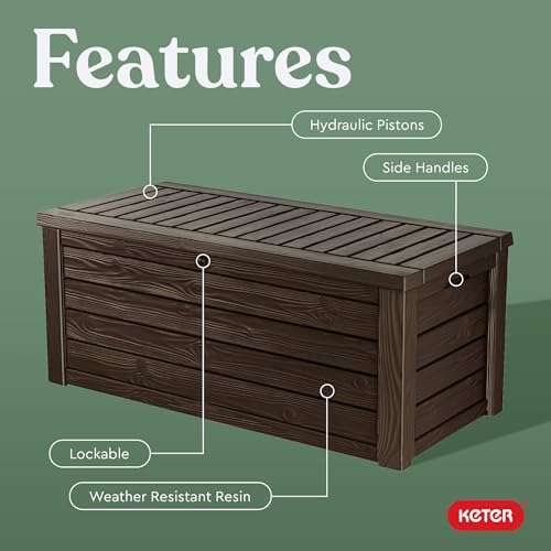 150 Gallon Resin Outdoor Storage Deck Box M541140