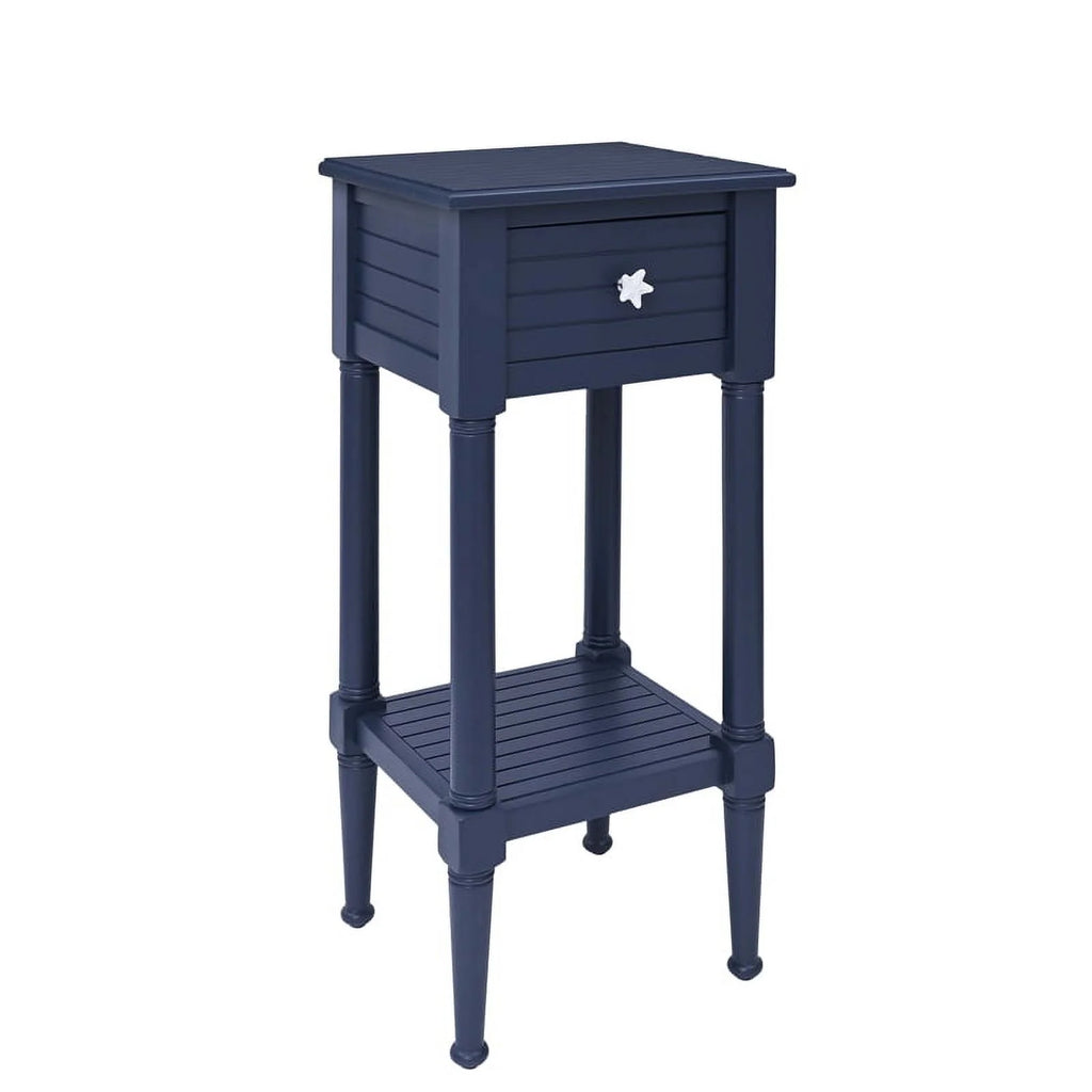 Navy Coastal Wood Side Table F886820