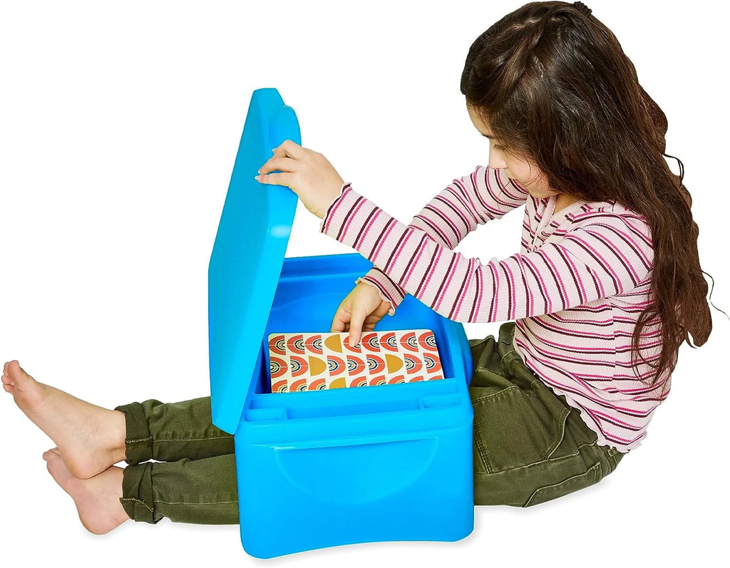 Portable Folding Lap Desk with Storage Tray Blue G612