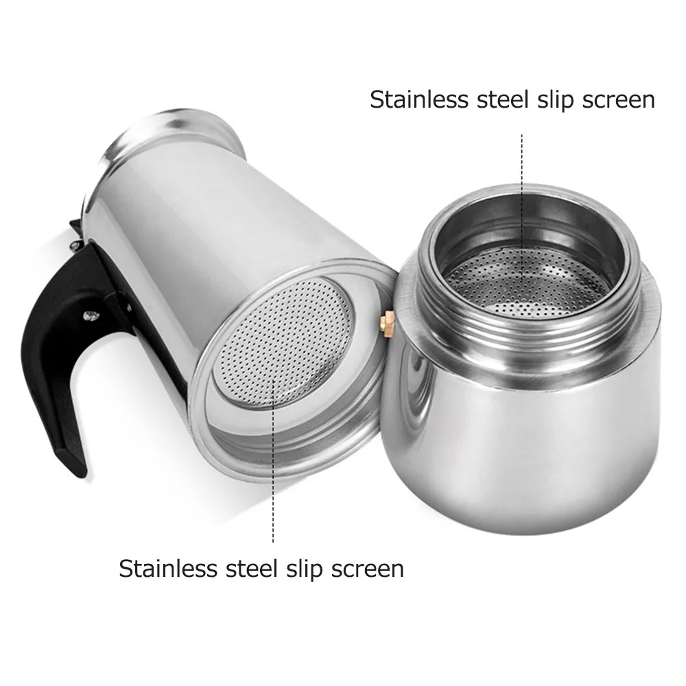 Stainless Steel Portable Electric Coffee Maker A93533