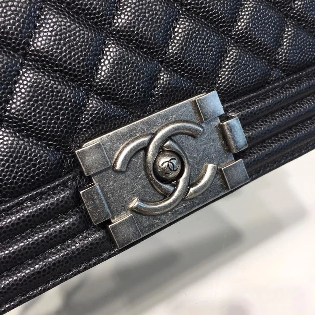 Black Shoulder And Crossbody Handbag S8134