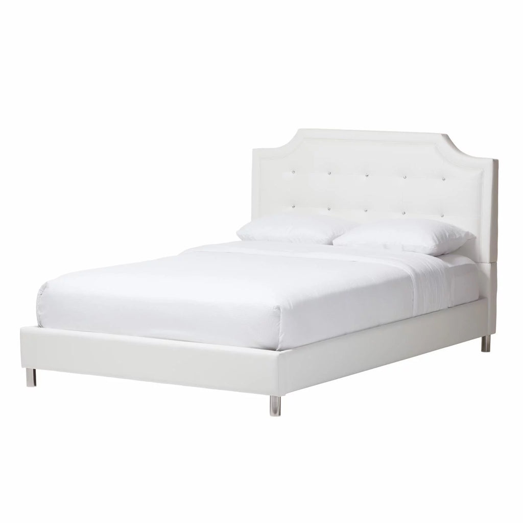White Faux Leather King Size 3-Piece Bedroom Set H682970