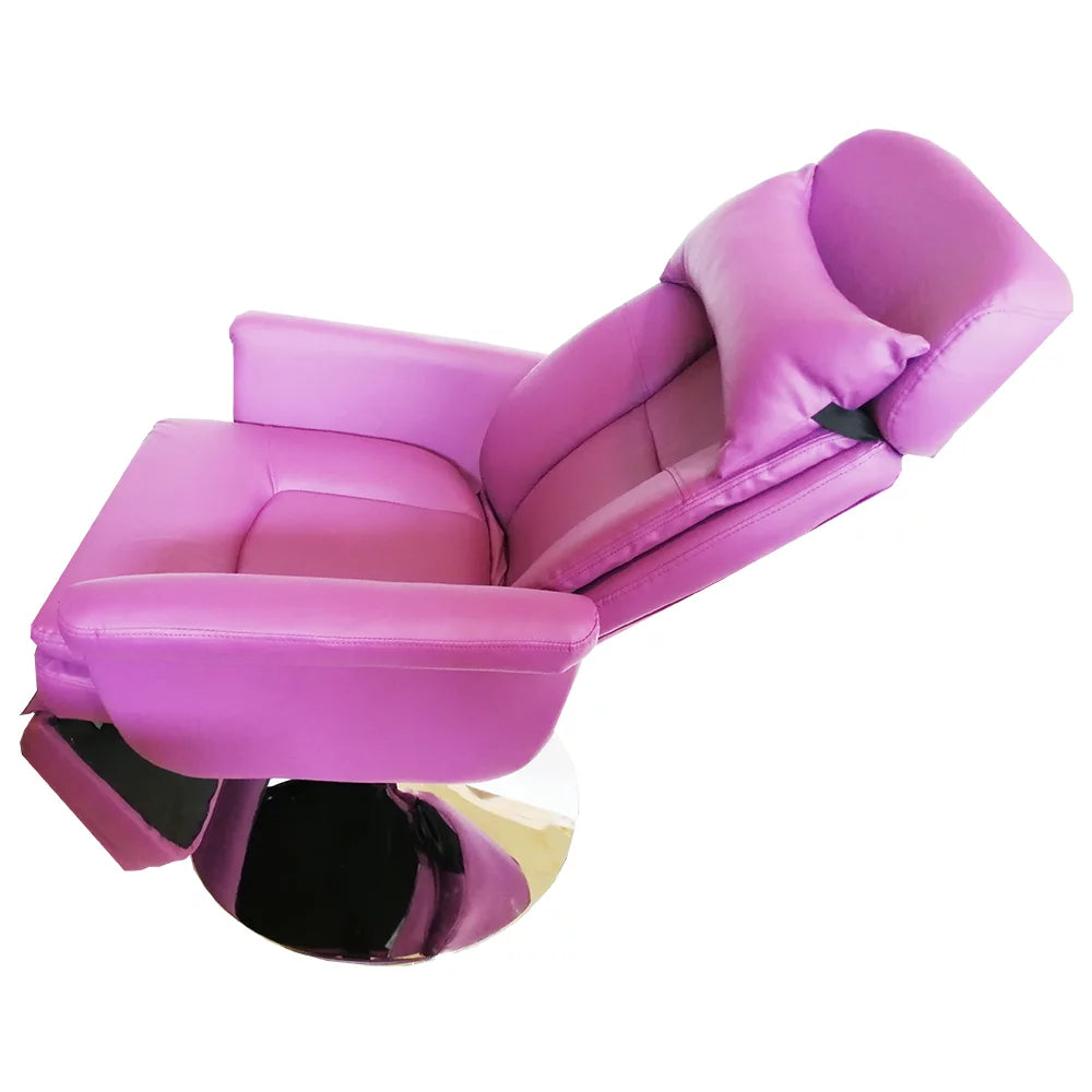 Purple 360 Degree Rotating Facial Bed Recliner Spa Table Salon Chair P6246