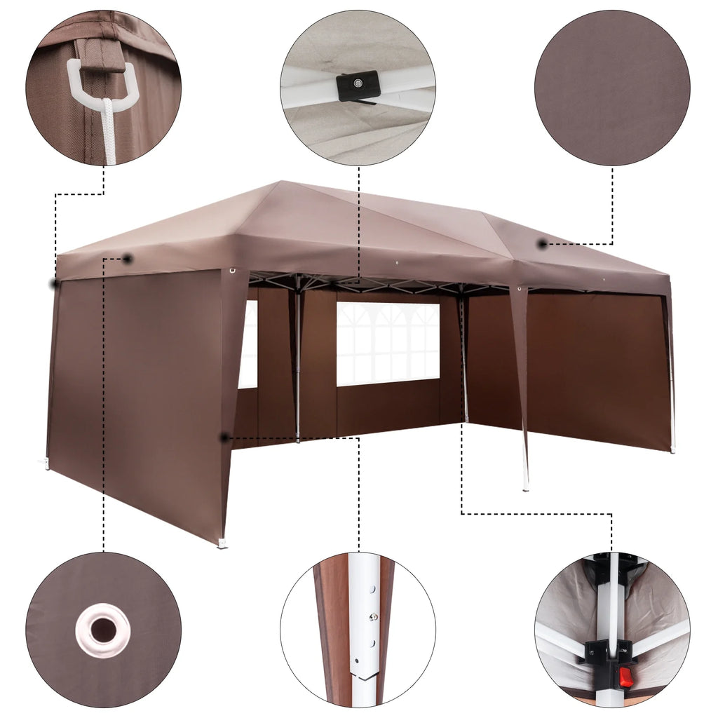 10'x 20' Pop up Canopy with 4 Side Walls P950