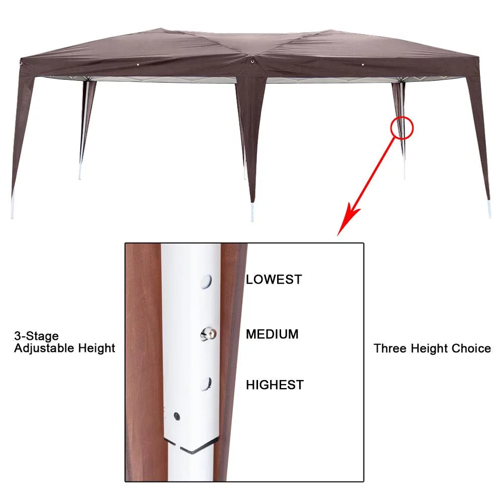 10'x 20' Pop up Canopy with 4 Side Walls P950