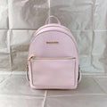 Powder Blush Pink Pebbled Leather Backpack O2360