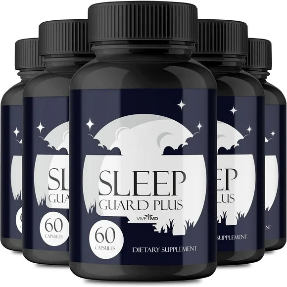 Sleep Guard Plus Capsules, SleepGuard Plus Brain Supplement Memory and Focus (5 Pack) O2410