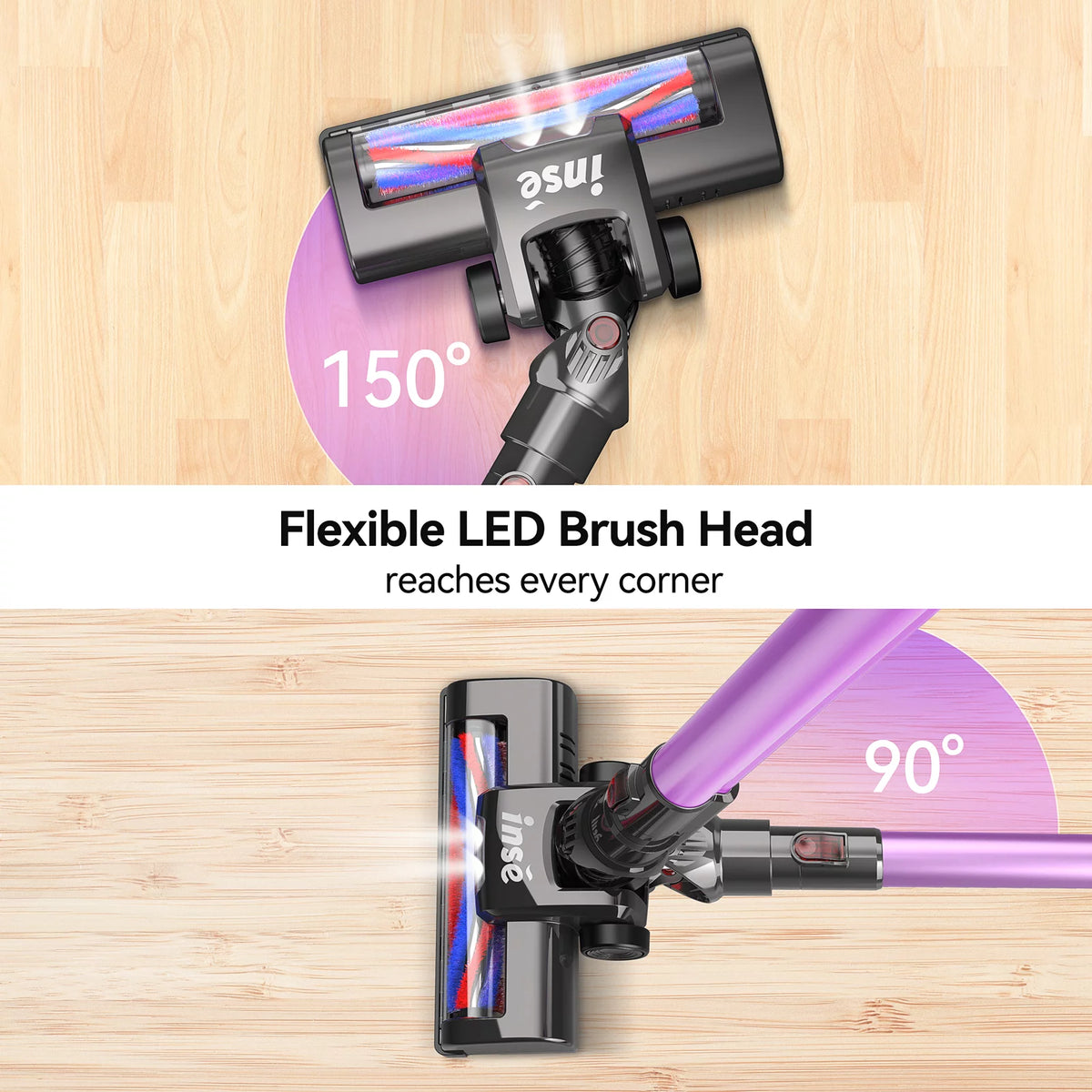 Cordless Vacuum, 20KPa 160W 4-in-1 Stick Handheld Vacuum Cleaner T604