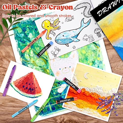 153-Pack Art Set in Wooden Case with 2 A4 Sketch Pads P661