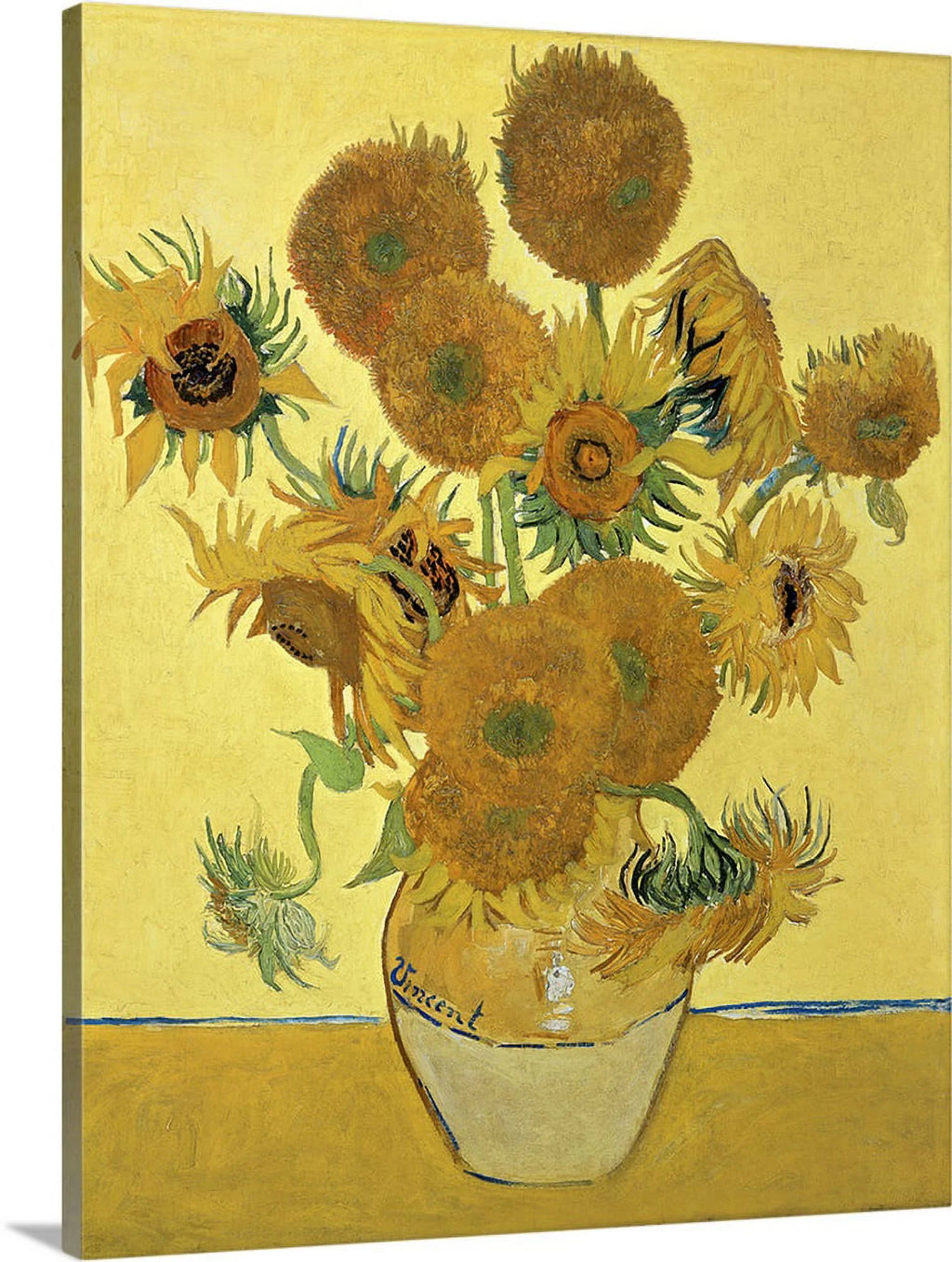 Vincent Van Gogh Thick-Wrap Canvas Sunflowers 1888 T948526