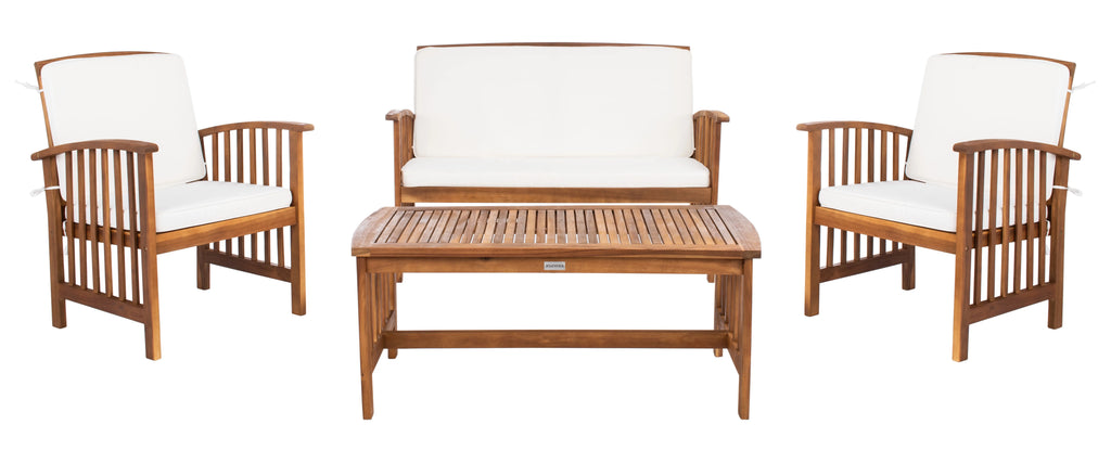 4-Piece Patio Set Natural/Beige C305