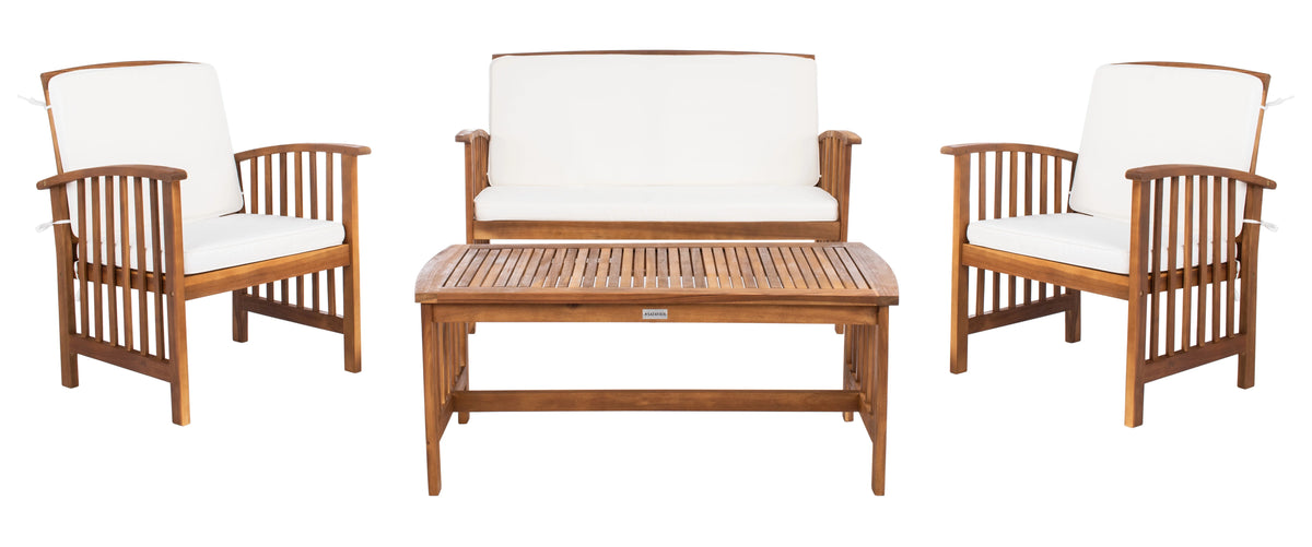 4-Piece Patio Set Natural/Beige C305