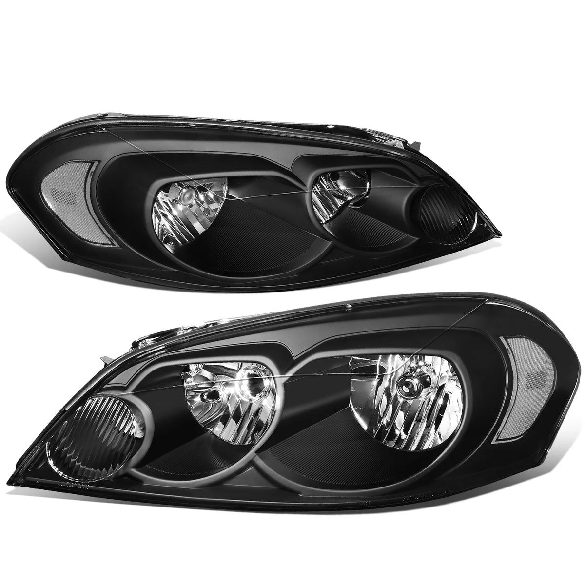 Black Housing Clear Corner Headlight Assembly Q658484