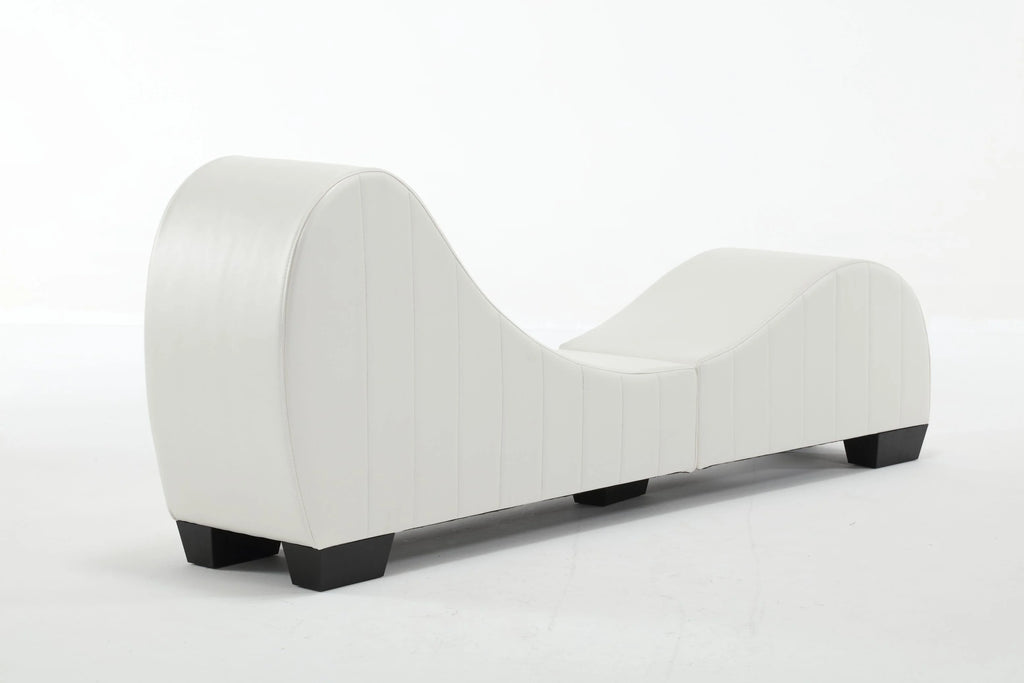 Faux Leather Curved Chaise Lounge W30511