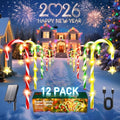 Solar Candy Cane Lights 10 Modes Waterproof 28 FT 72 LEDs K350529