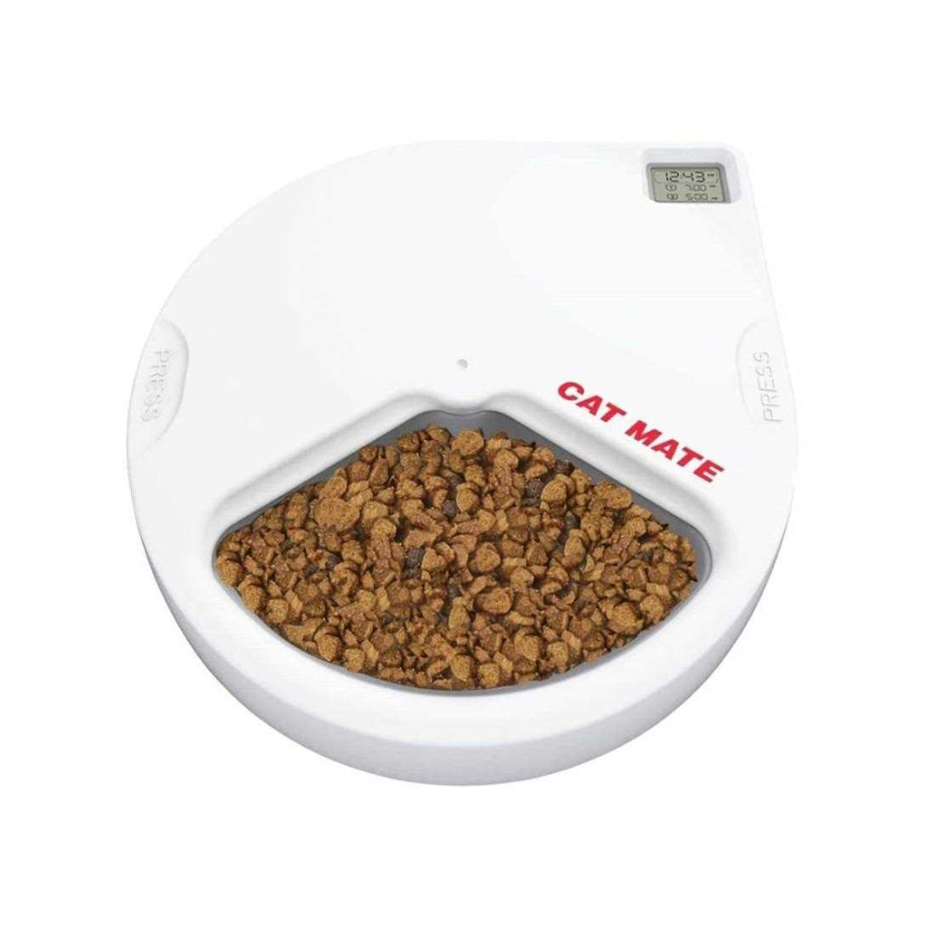 Five-meal Automatic Pet Feeder with Stainless Steel Bowl Inserts and Ice Packs I23737