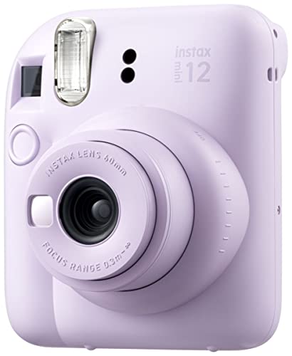Instant Film Camera Pastel Blue with Twin Pack Instant Film 20 Prints and Case O6965