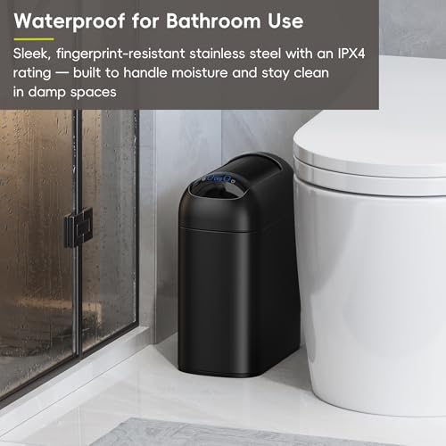 2.6 Gallon Slim Automatic Touchless Trash Can R79295