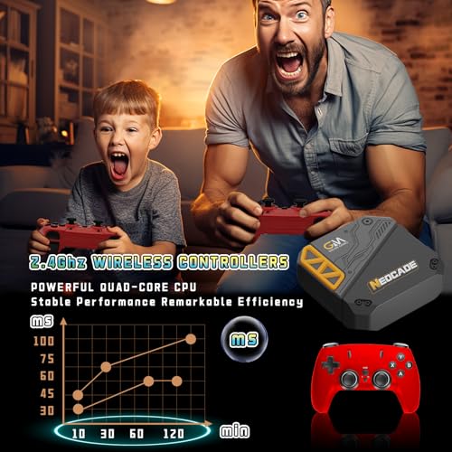 Retro Gaming Console with 2.4G Wireless Controllers C326