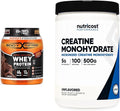 Whey Protein Powder Chocolate 1.78lbs & Creatine Monohydrate Micronized Powder 500G T2366