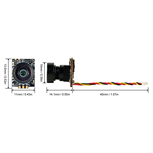 FPV Micro Camera 1/3'' CMOS Sensor 1200TVL 2.1mm Lens 160° FOV NTSC 4:3 B541767