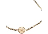 Chanel Round CC Logo Choker Gold/White (ABA006)