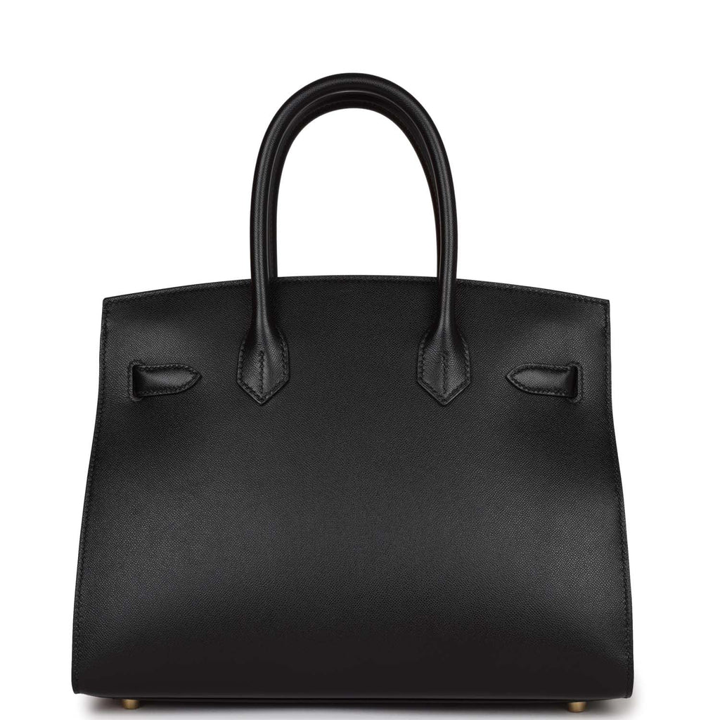 Black Leather Handbag U1006