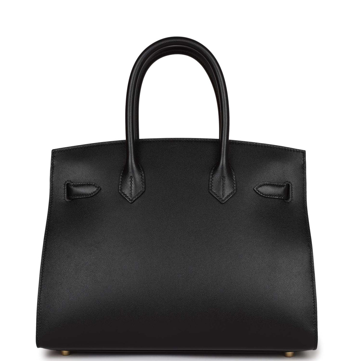 Black Leather Handbag U1006