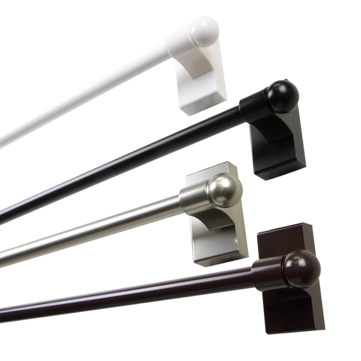 Black Adjustable Magnetic Curtain Rod X806