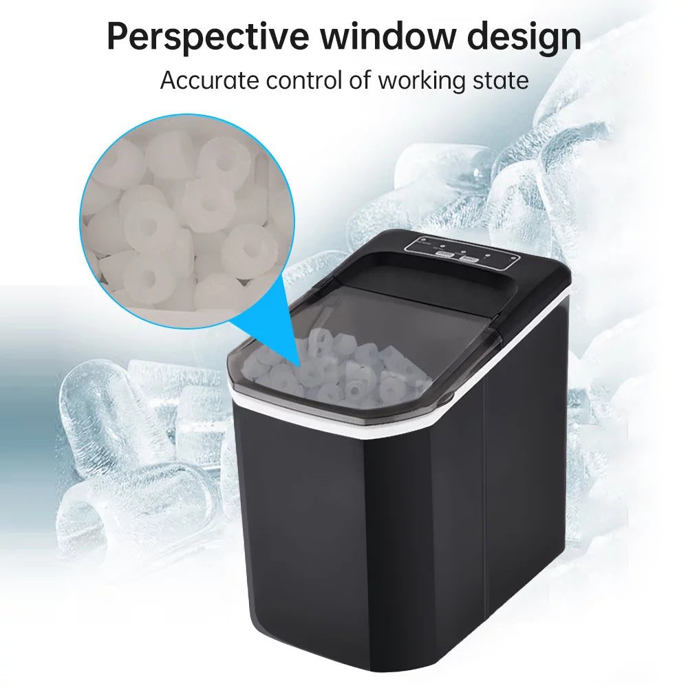 Countertop Ice Maker, 26lbs in 24Hrs, Self-Cleaning Ice Machine with Basket G4043
