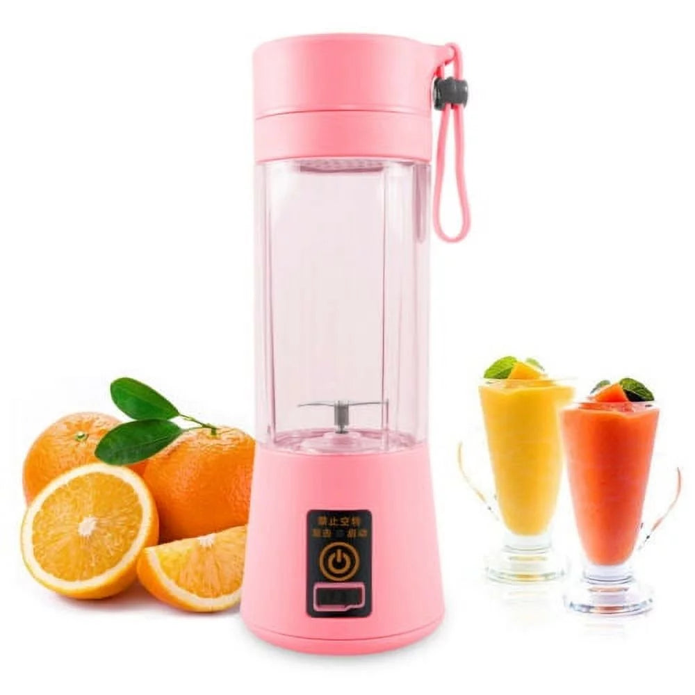Portable Mini Blender USB Rechargeable Pink U29528