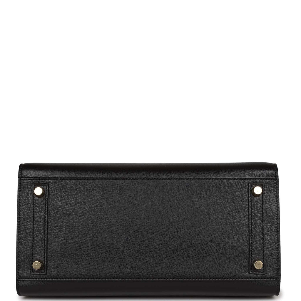 Black Leather Handbag U1006