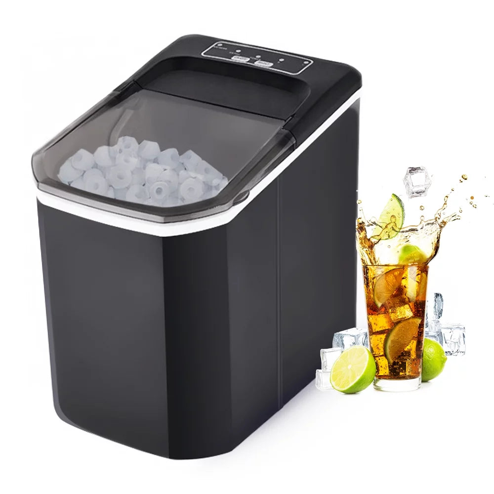 Countertop Ice Maker, 26lbs in 24Hrs, Self-Cleaning Ice Machine with Basket G4043