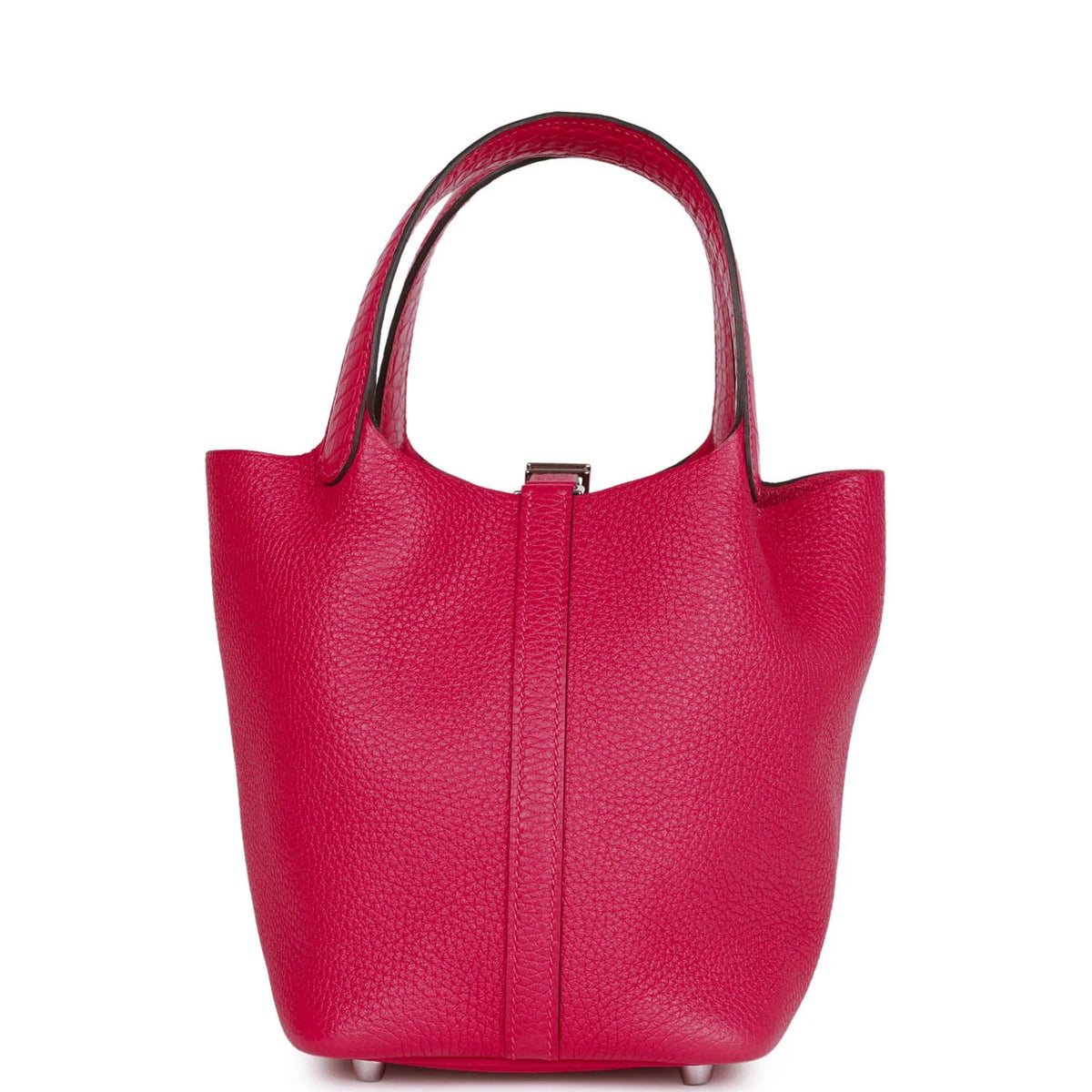 Framboise Clemence and Matte Alligator Touch 18 Picotin Lock T52497