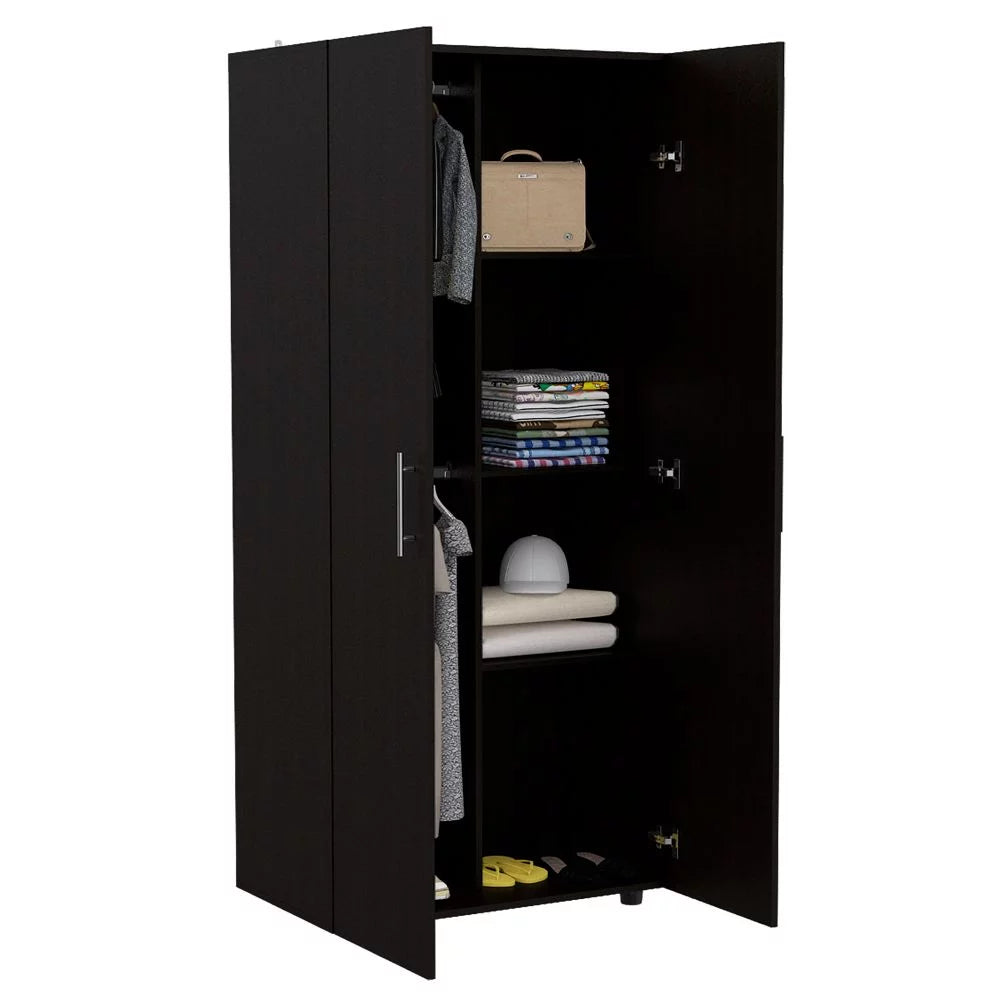 Black Double Door Armoire O8464