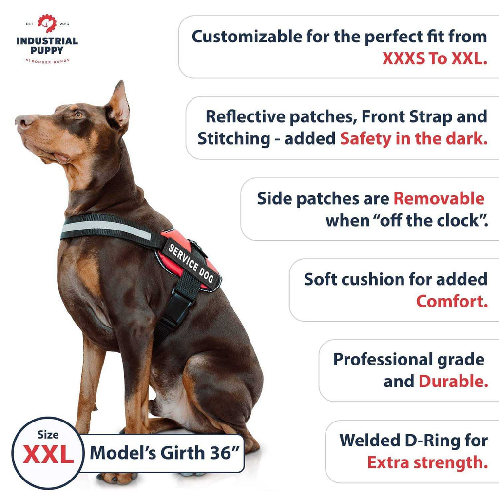 Service Dog Vest with Hook and Loop Straps and Handle Q48990