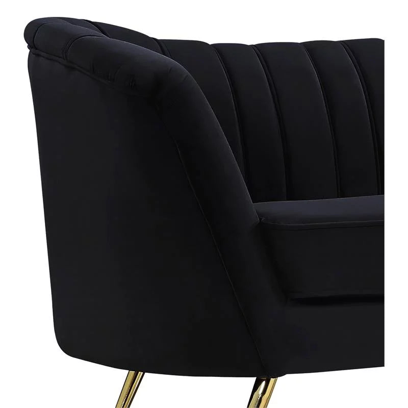 3-Piece Velvet Accent Chair Chaise & Loveseat D344742