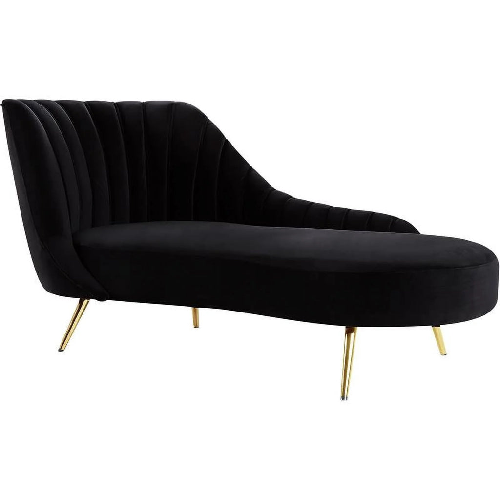 3-Piece Velvet Accent Chair Chaise & Loveseat D344742