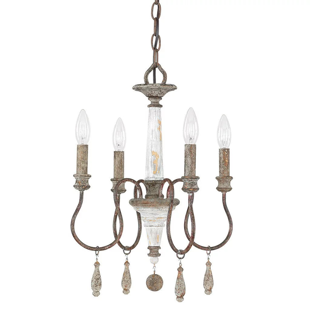 4 Light Traditional Chandelier 19 Inches Tall 14 Inches Wide S883551