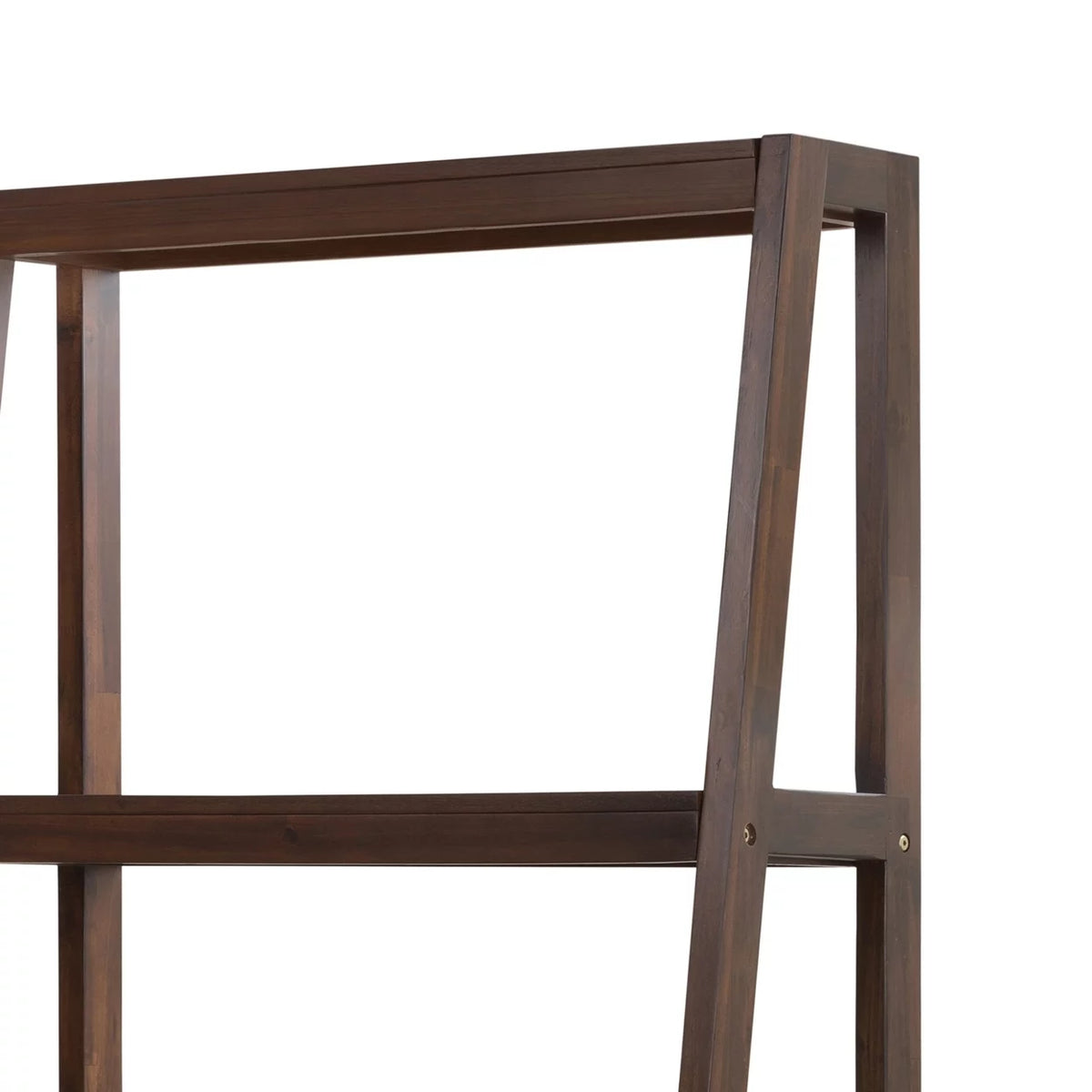 68 Inch Desk with 1 Drawer Espresso Brown Acacia Wood A389310