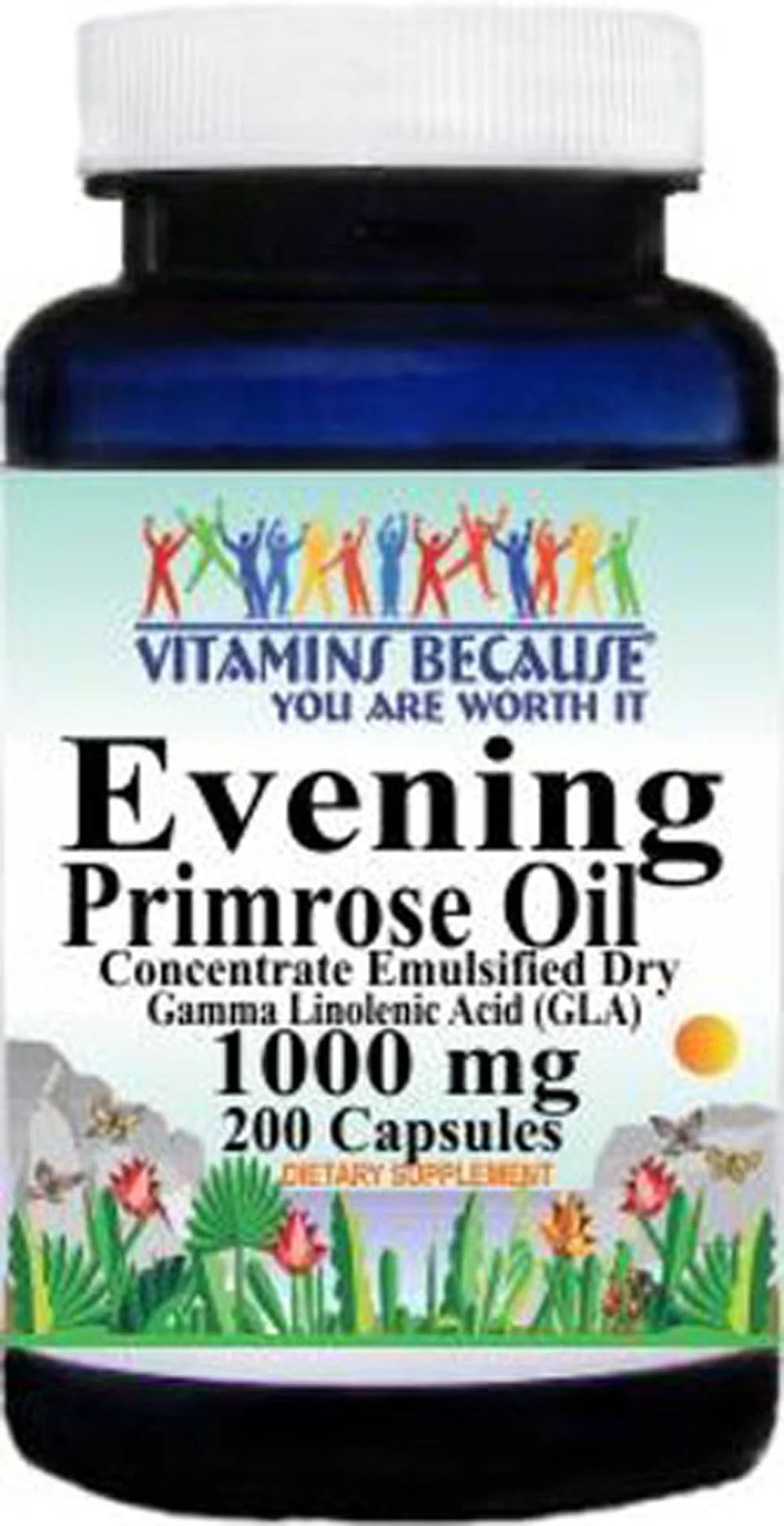 Evening Primrose Oil 1000mg 90mg 200 Caps Y935