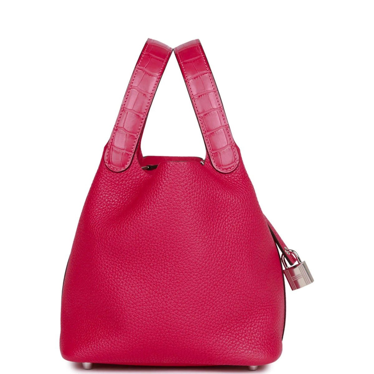 Framboise Clemence and Matte Alligator Touch 18 Picotin Lock T52497