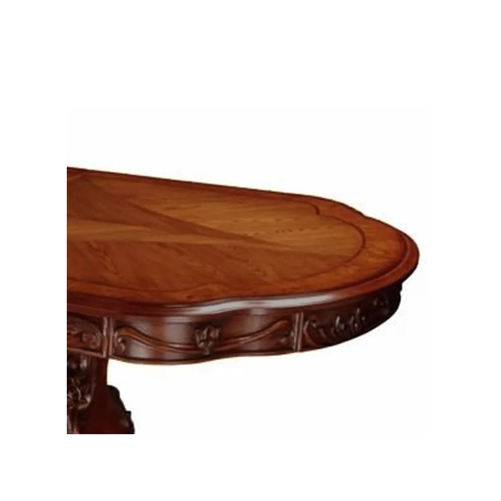 Brown Wooden Dining Table with Lion Claw Feet H99859